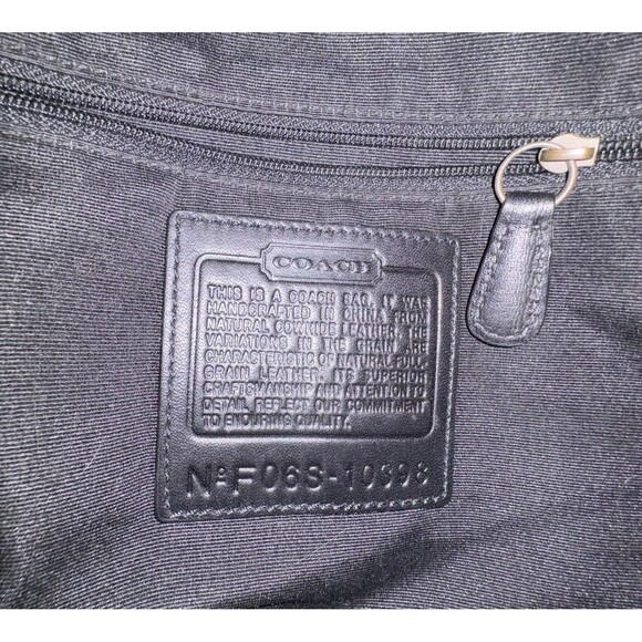 Vtg Coach Bleecker Black Pebbled Bag Purse Y2K Classic Duffle Crossbody 10398 - Picture 4 of 16